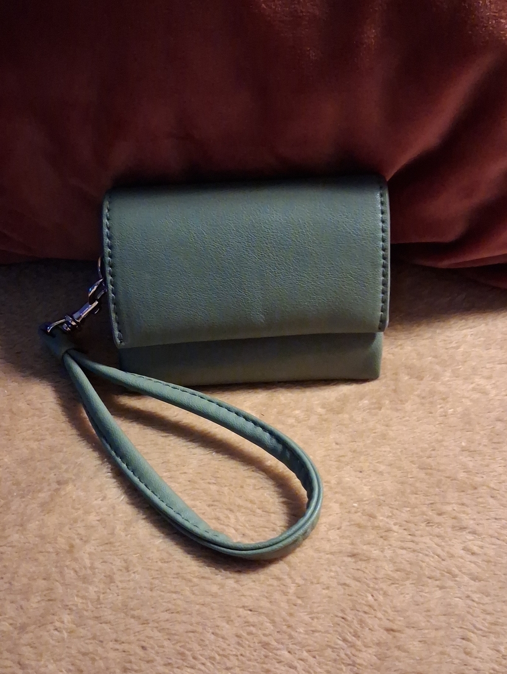 a new day Teal Foldover Wristlet Clutch
